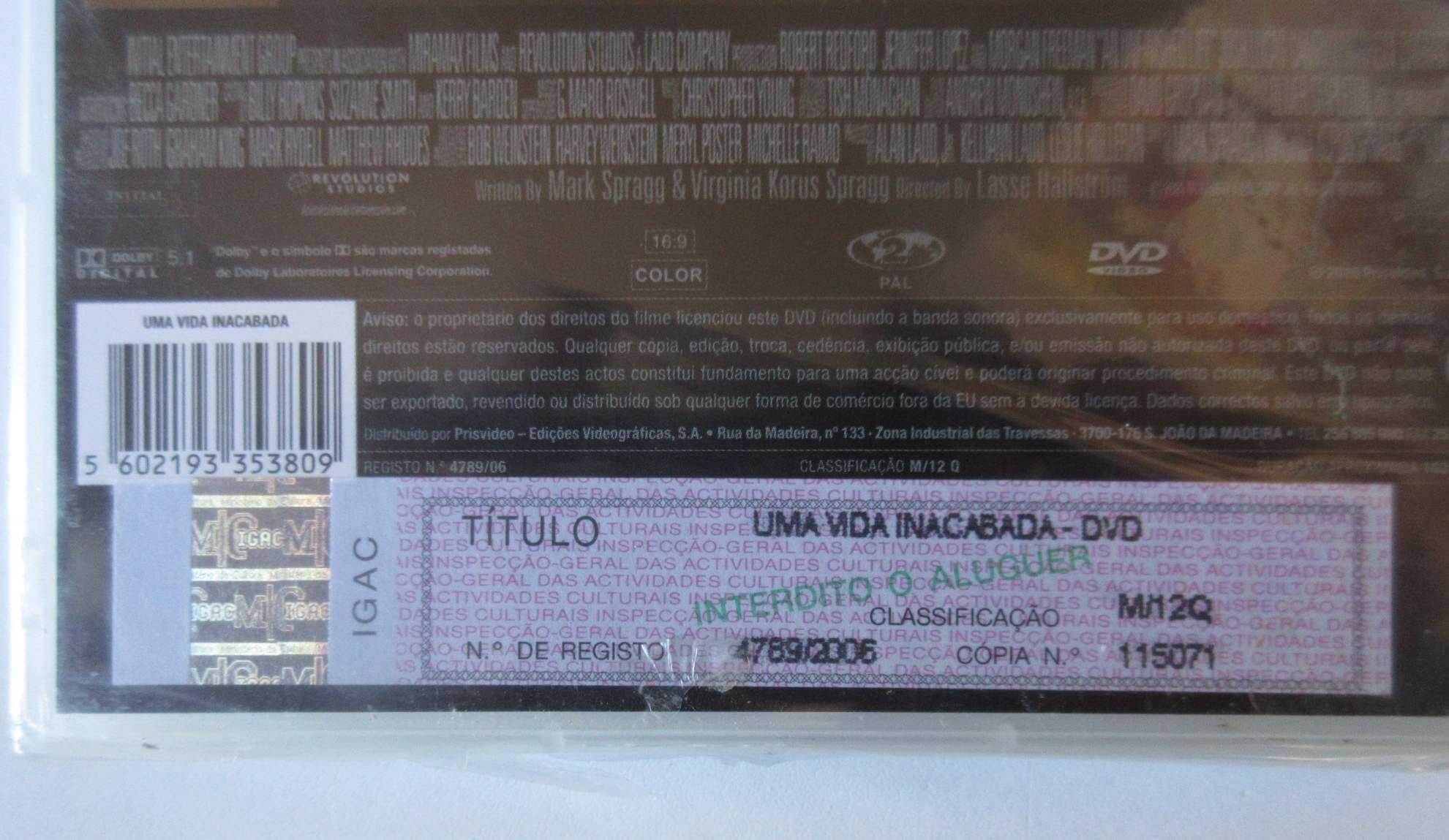 Uma Vida Inacabada (Robert Redford) (DVD Novo / Selado)