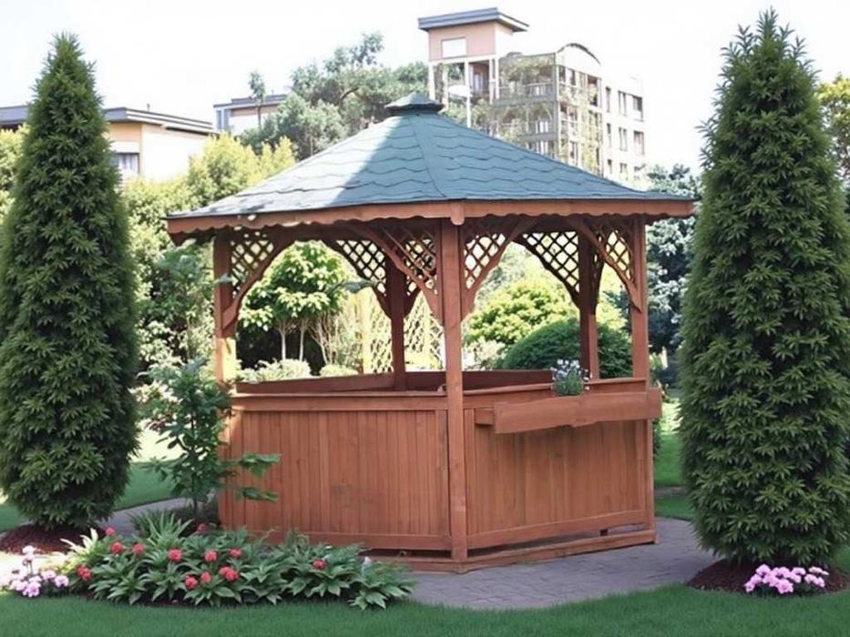 ALTANA 4 3,2m Półokrągłe Kratki Impregnowana +Gont Podłoga Producent