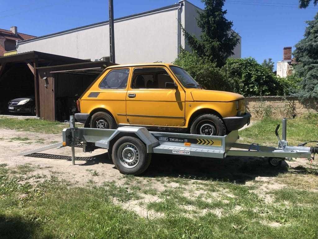 fiat 126p 126el maluch town lotnicze fotele uchylne szyby,  żółty