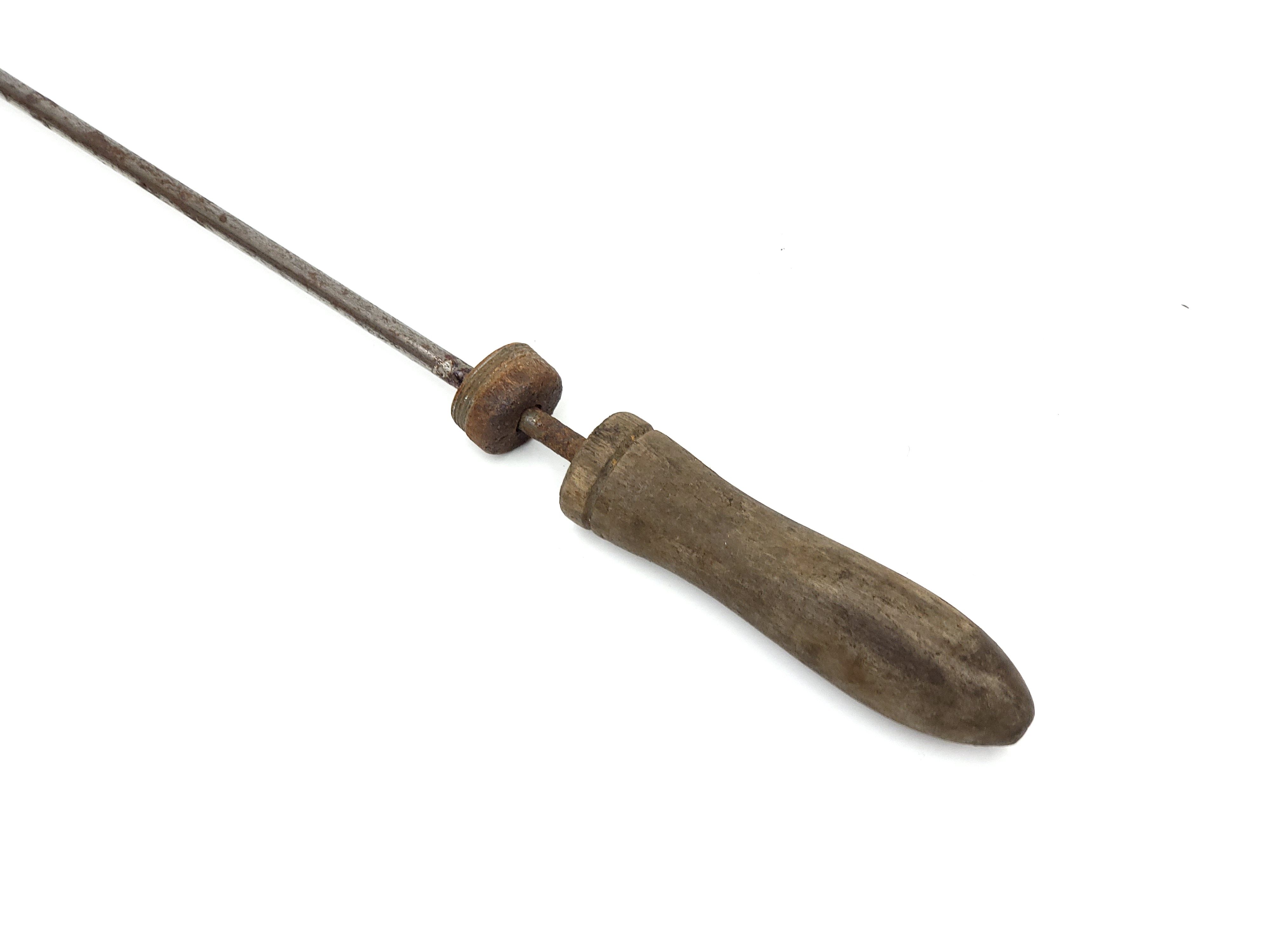 Tłoczek ramię pompki ZZR Romet drewniana rączka PRL 38-39 cm