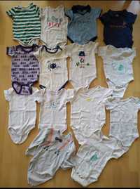 Zestaw body niemowlęce 74/80 9-12 miesięcy krótki rękawek koszula