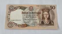 Nota de 50 escudos antiga