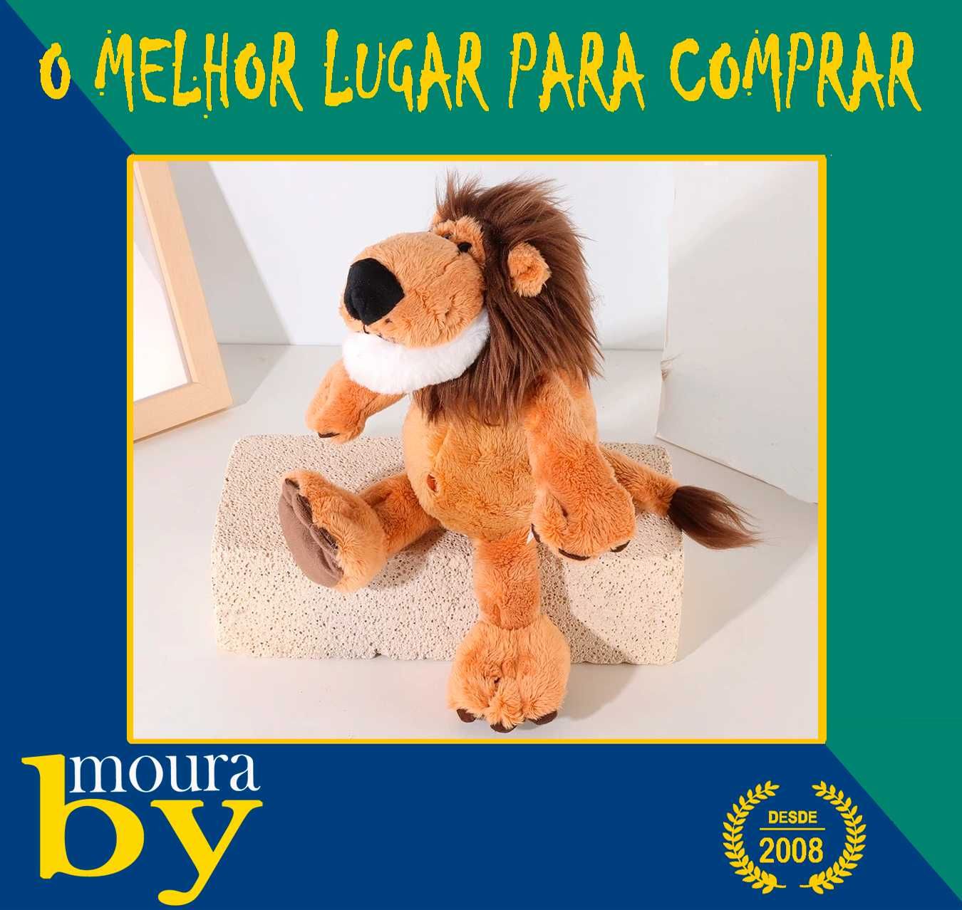 Peluche boneco Leão ideal para crianças