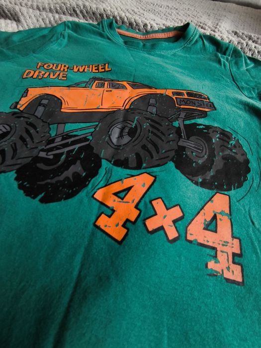 Koszulka T-shirt Monster Truck 134 cm 4X4