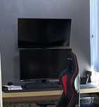 2 Monitores com suporte - Samsung Odyssey G7 e LG Ultragear 32GN650-B