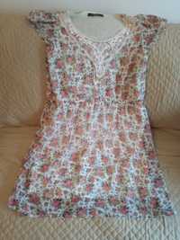 Vestido floral com forro