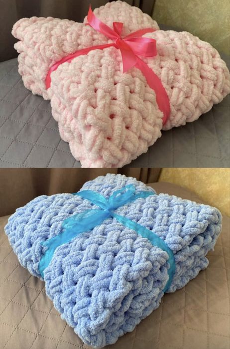 Пледи дитячі з алізе пуффі