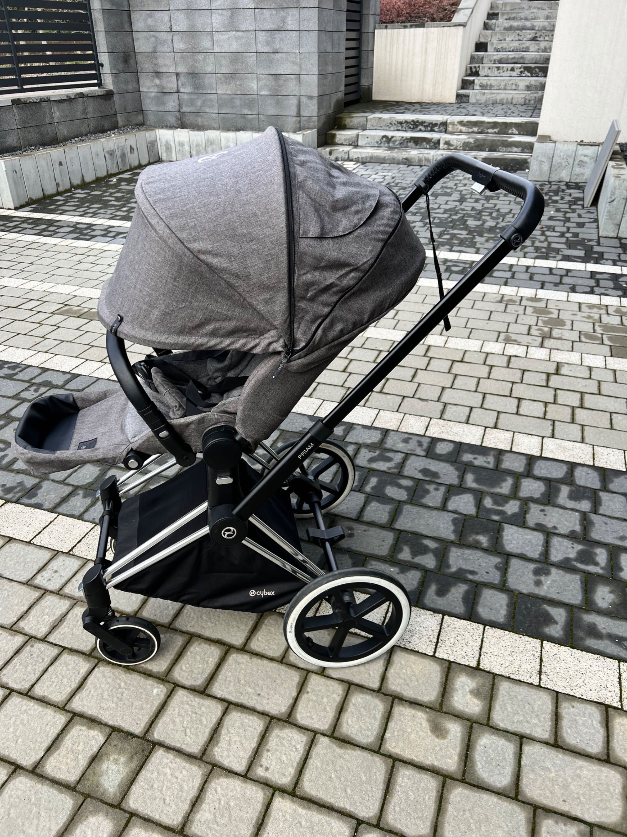 Cybex Priam Manhattan Grey Chrome Black komplet