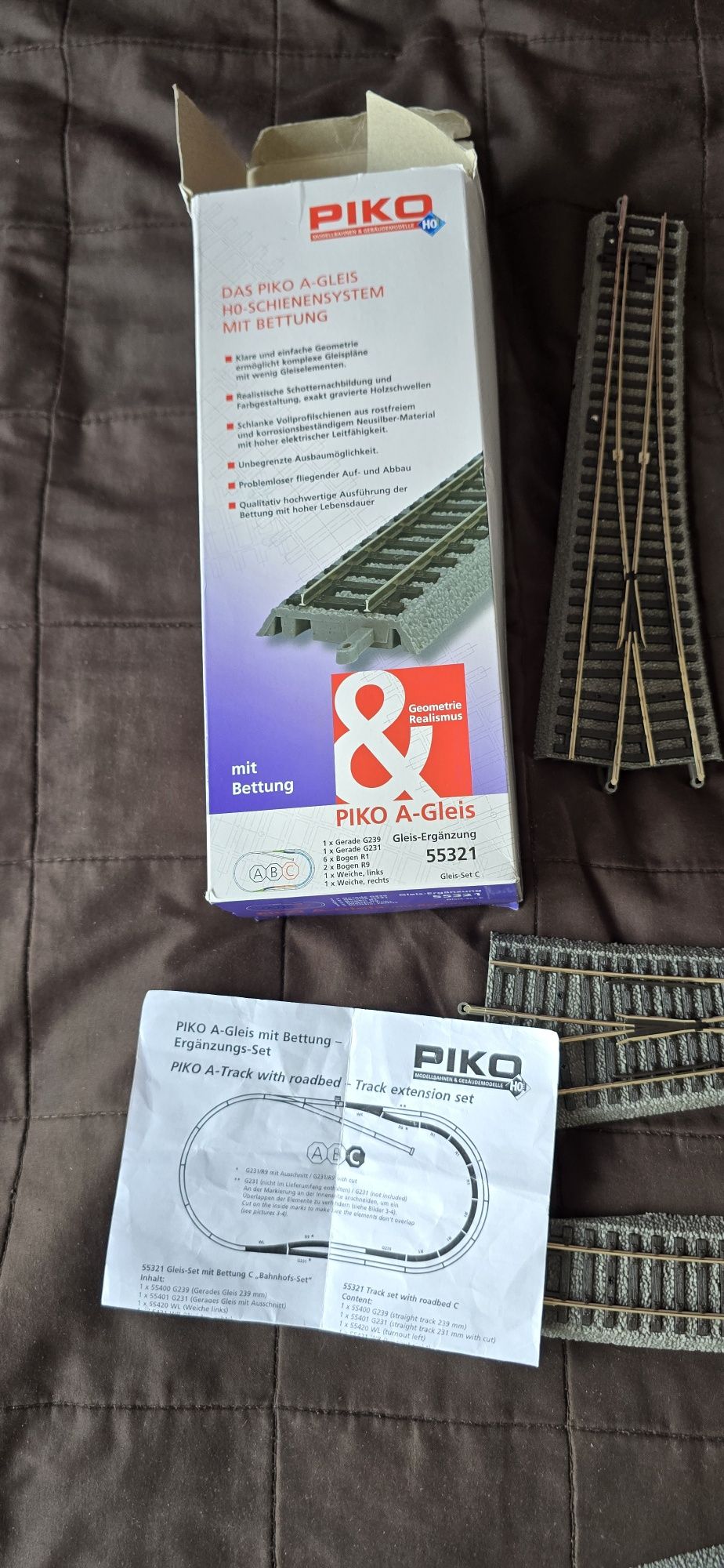Zestaw  torow Piko 55321 "C" na nasypie do zestawu startowego