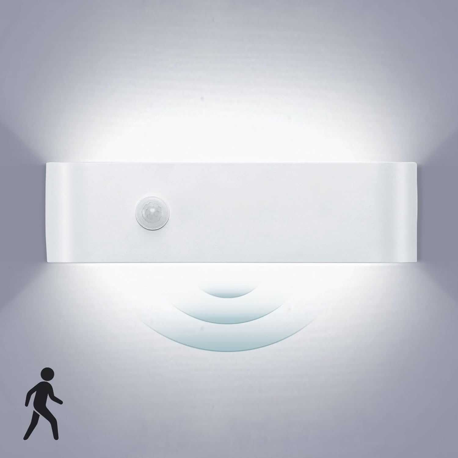Lightess Lampa ścienna LED do wnętrz z czujnikiem ruchu