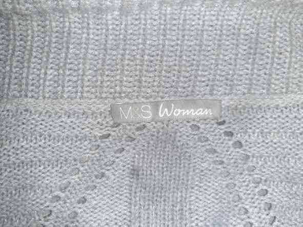 Marks&Spencer popielaty sweter z moherem