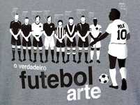 Futebol Arte, Uma Homenagem aos grandes craques. T-Shirt Algodão Top.
