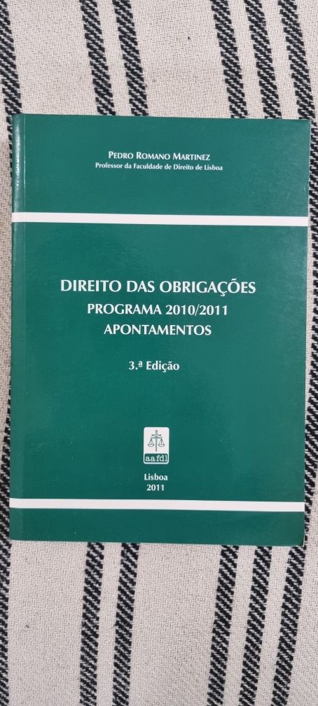 Direito das Obrigações - Pedro Romano Martinez