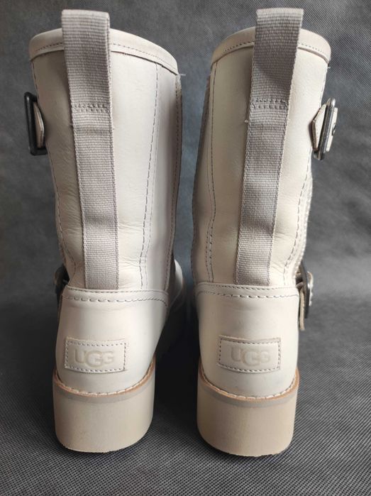 - UGG Classic Rebel Biker Short Boots - Śniegowce na platformie r.38