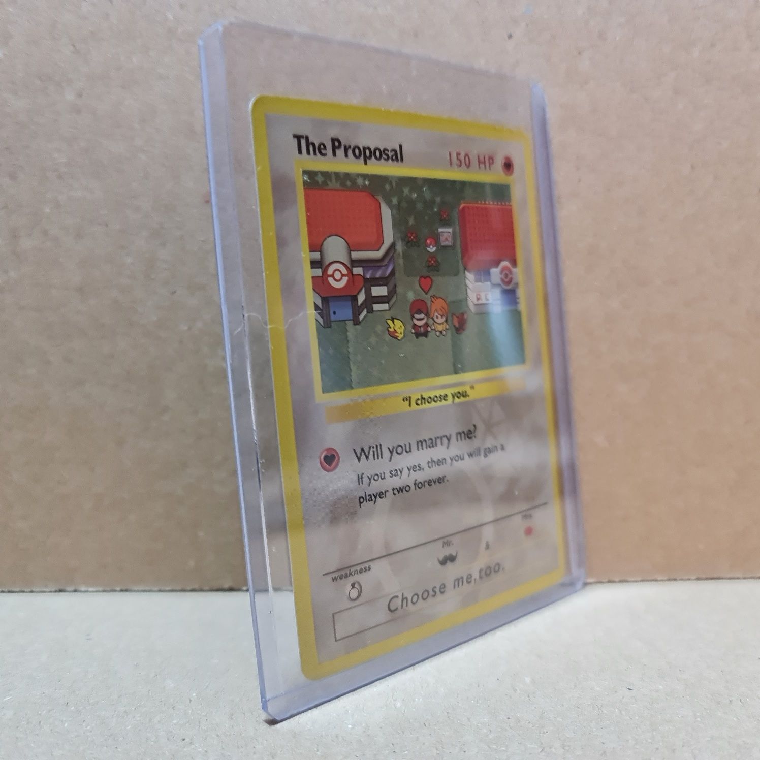 Carta Pokémon Pedido de Casamento [The Proposal] - Capa Incluída