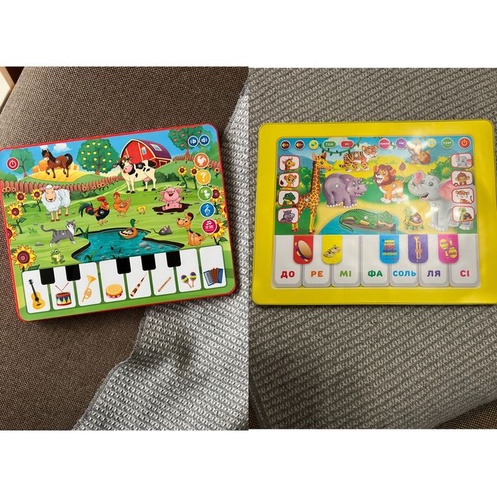 Гра планшет музичний навчальний розвиваючий тварини домашні зоопарк