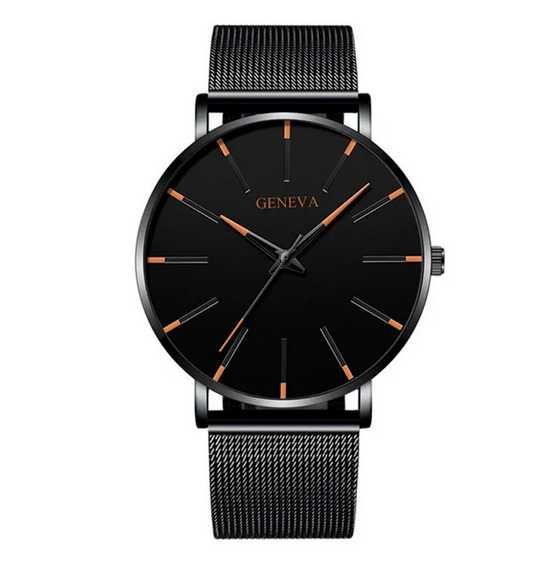 Zegarek analogowy Geneva Czarny