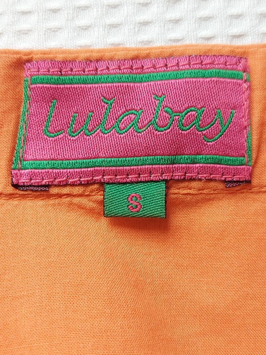 Blusa / Túnica da Lulabay Laranja e Dourado
