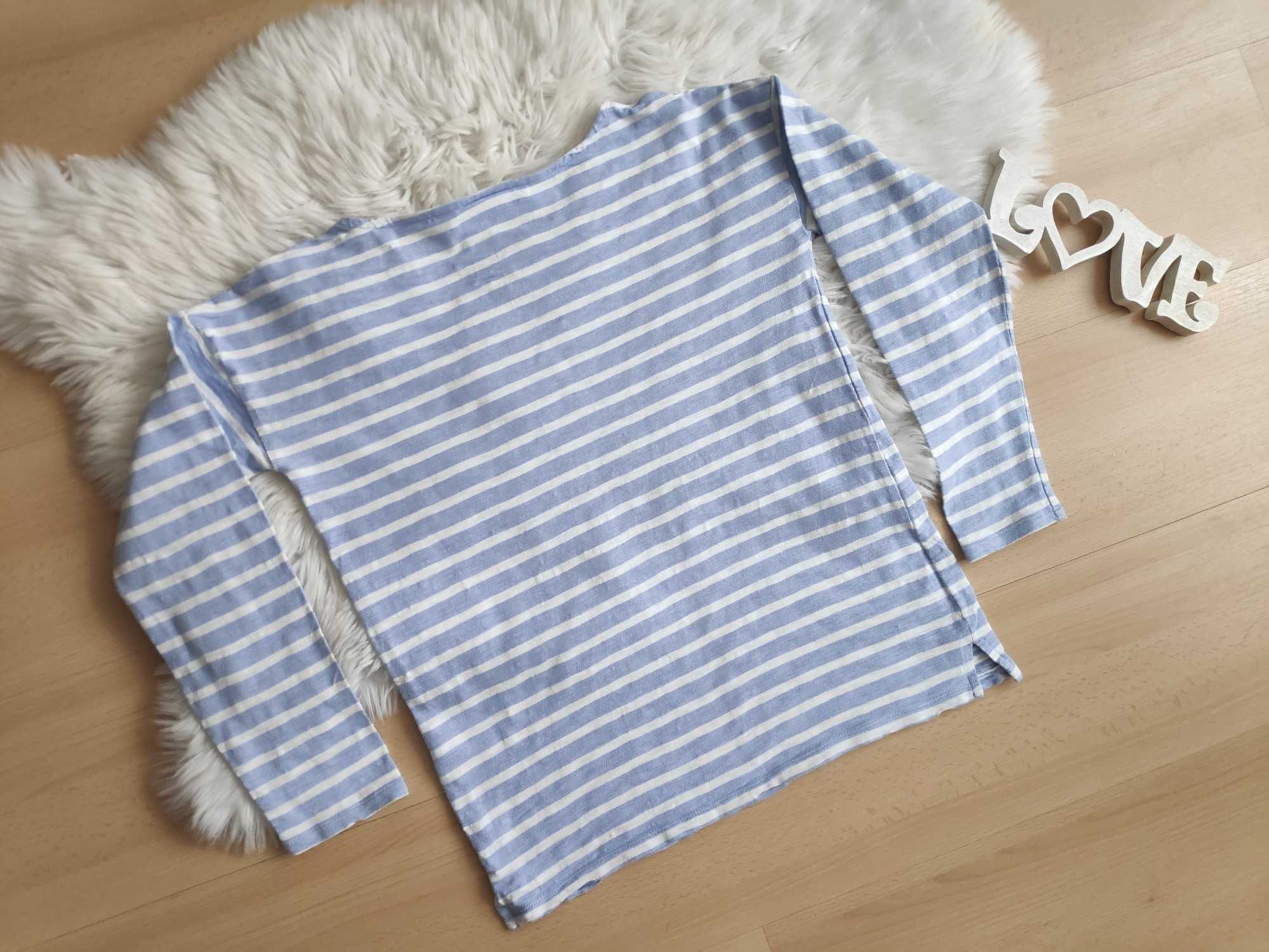 H&M bluzka w paski 36 S