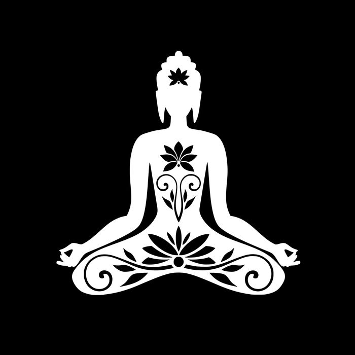 Adesivo Autocolante Vinil - Buddha Buda Meditação Zen - Carro ou Casa