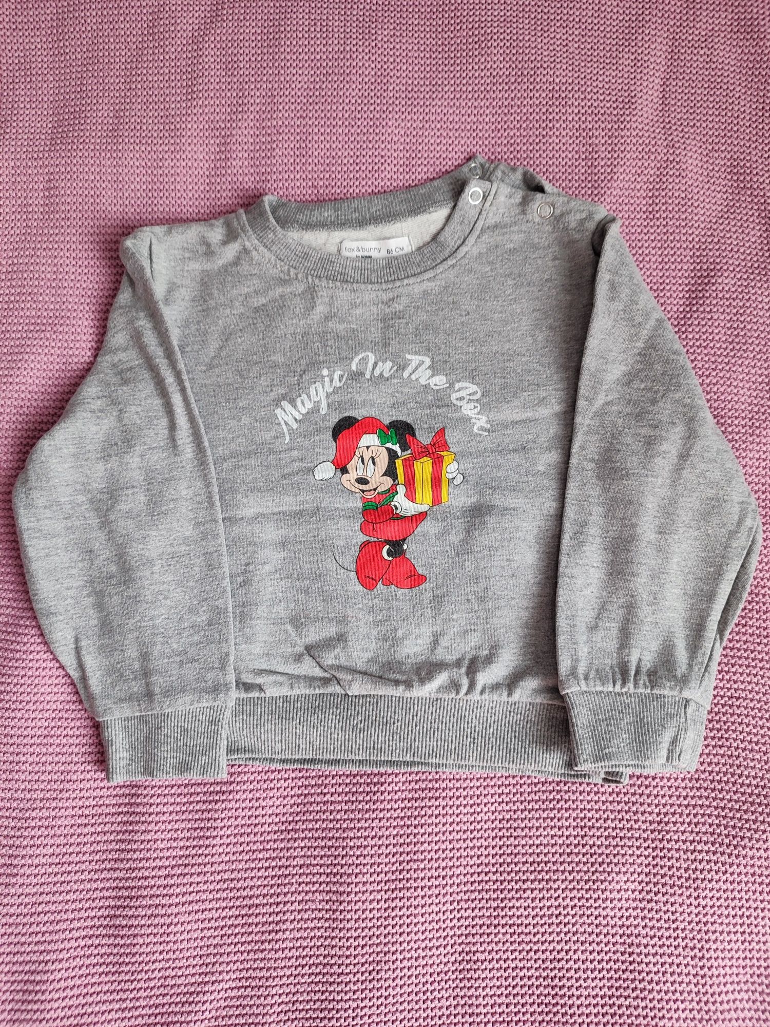Bluza świąteczna Fox&bunny by Sinsay r.86