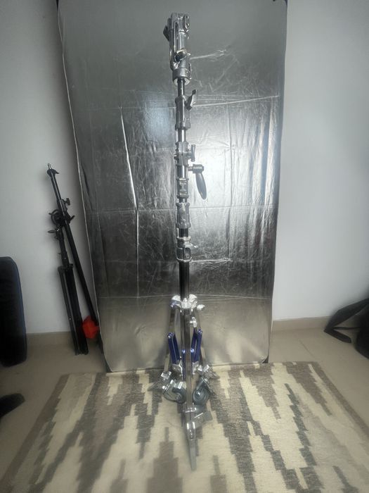 Tripé de Estúdio Cromado Heavy Duty (Super Stand)