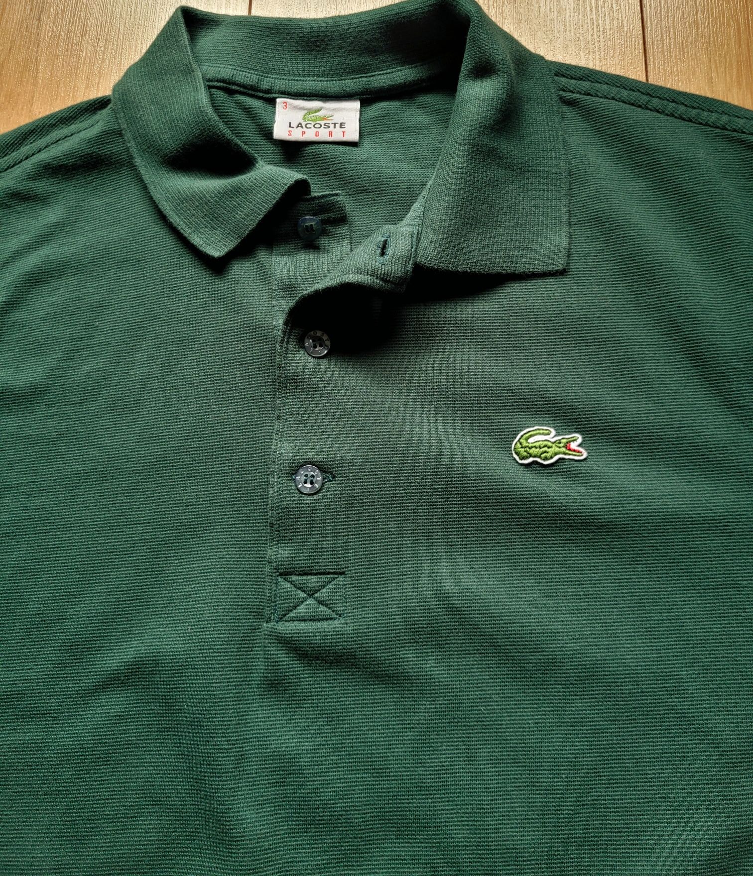 Koszulka męska polo butelkowa zieleń Lacoste  roz S