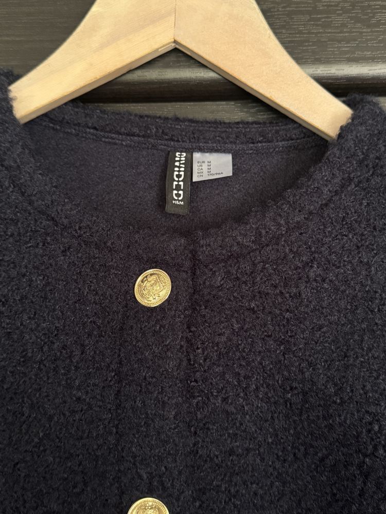 Темно синій кардиган  H&M