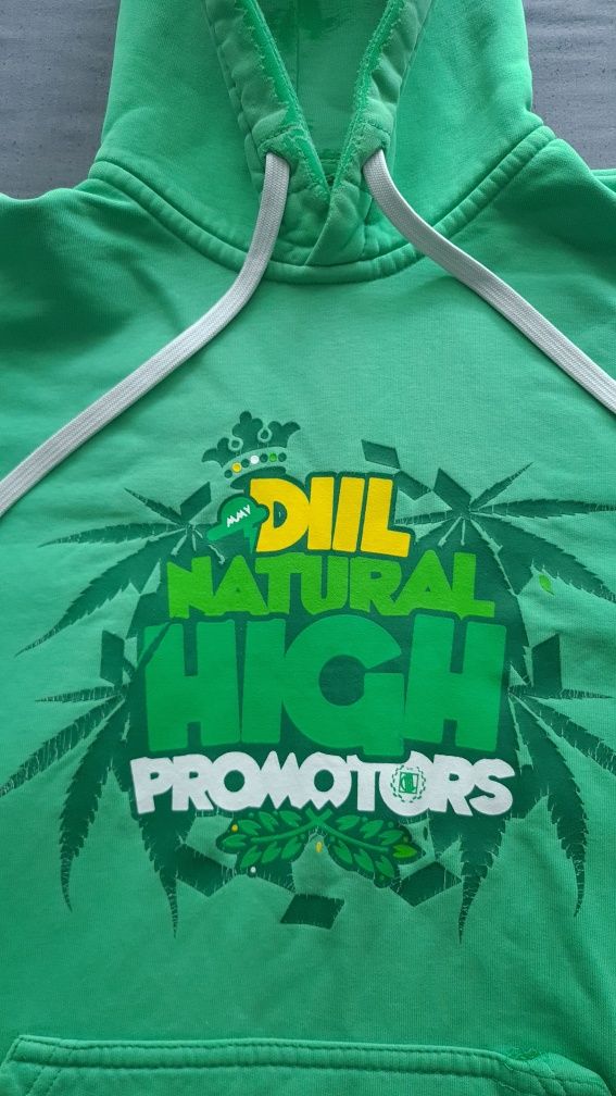 Bluza DIIL Natural High Promotors unikat hemp gru oldschool hg