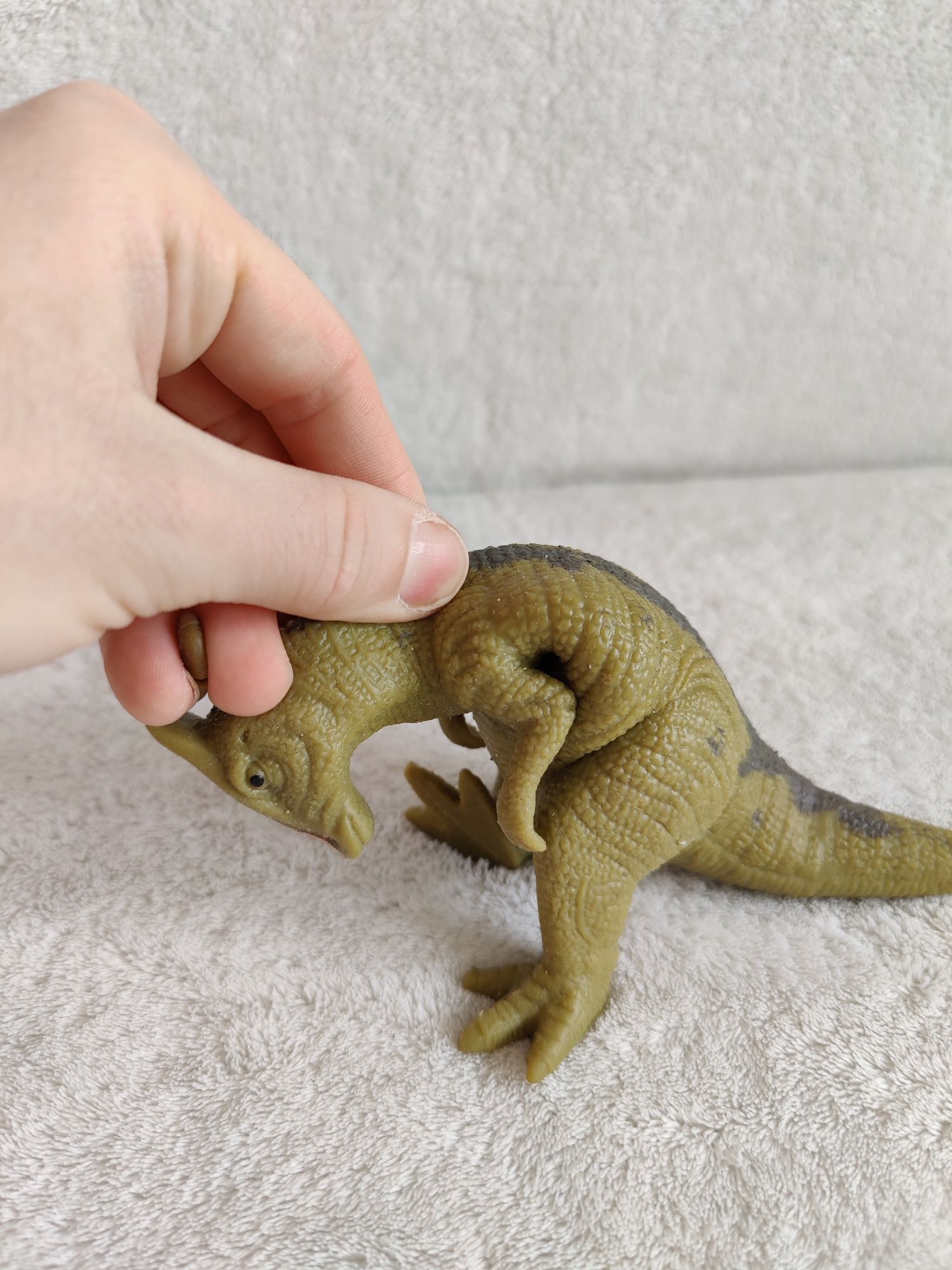 Miękki gumowy dinozaur Parazaurolof figurka zabawka