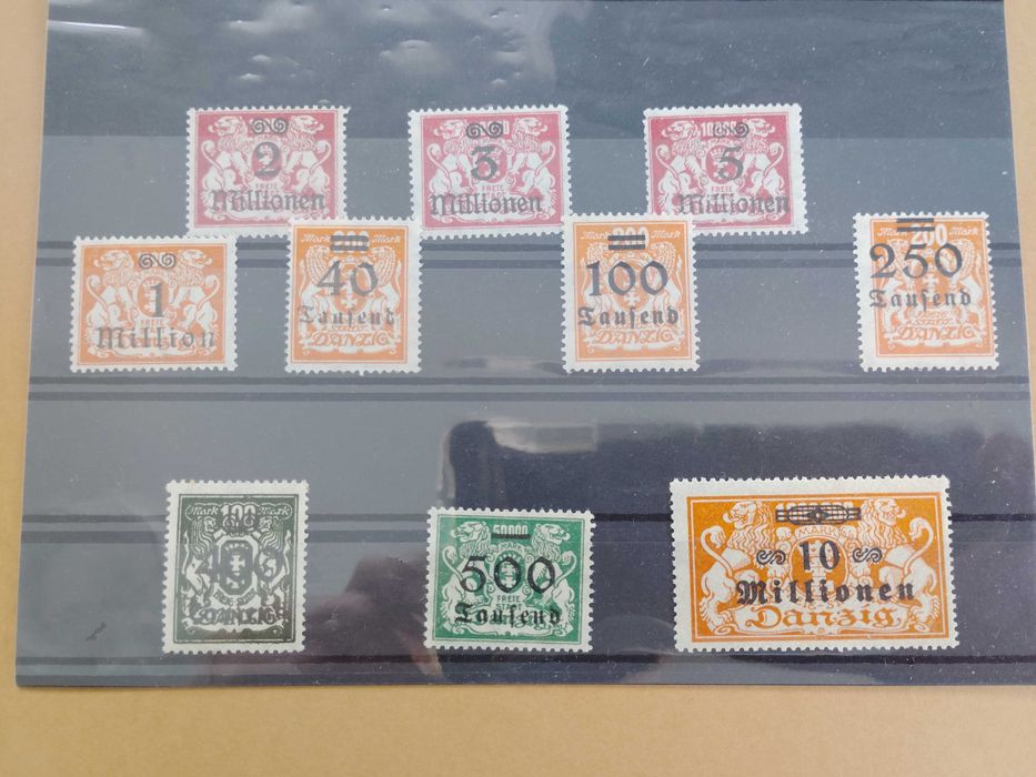 Danzig stare znaczki