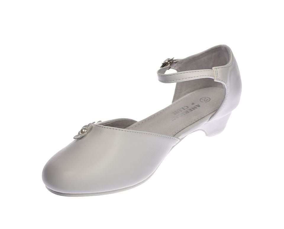 Buty komunijne białe balerinki dziewczęce 60/24 rozm. 33