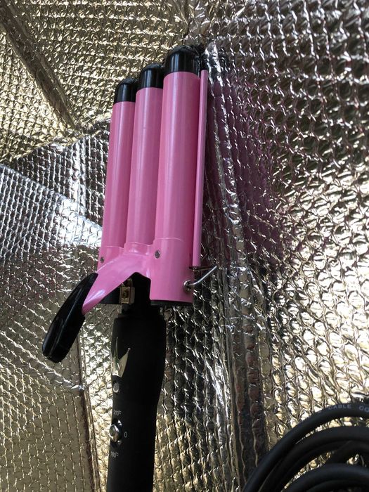 Плойка для волос тройная Geemy 1956 90w