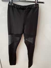 Legginsy czarne z siateczką XS 34 Boohoo