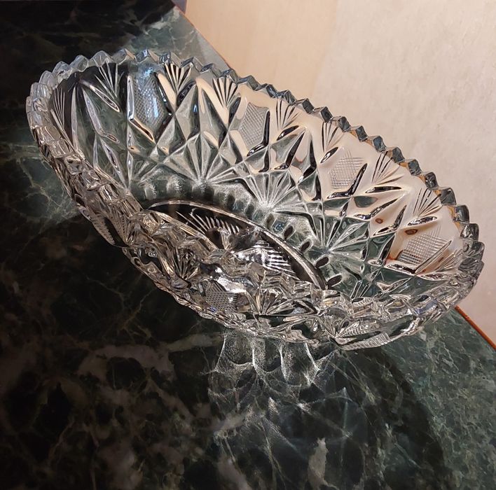 Кришталь Ваза/салатник/цукерниця/конфетница СССР Хрусталь