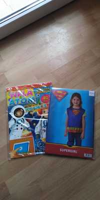 Strój plus gratis  karnawałowy supergirl/superboyRoz. 104-116