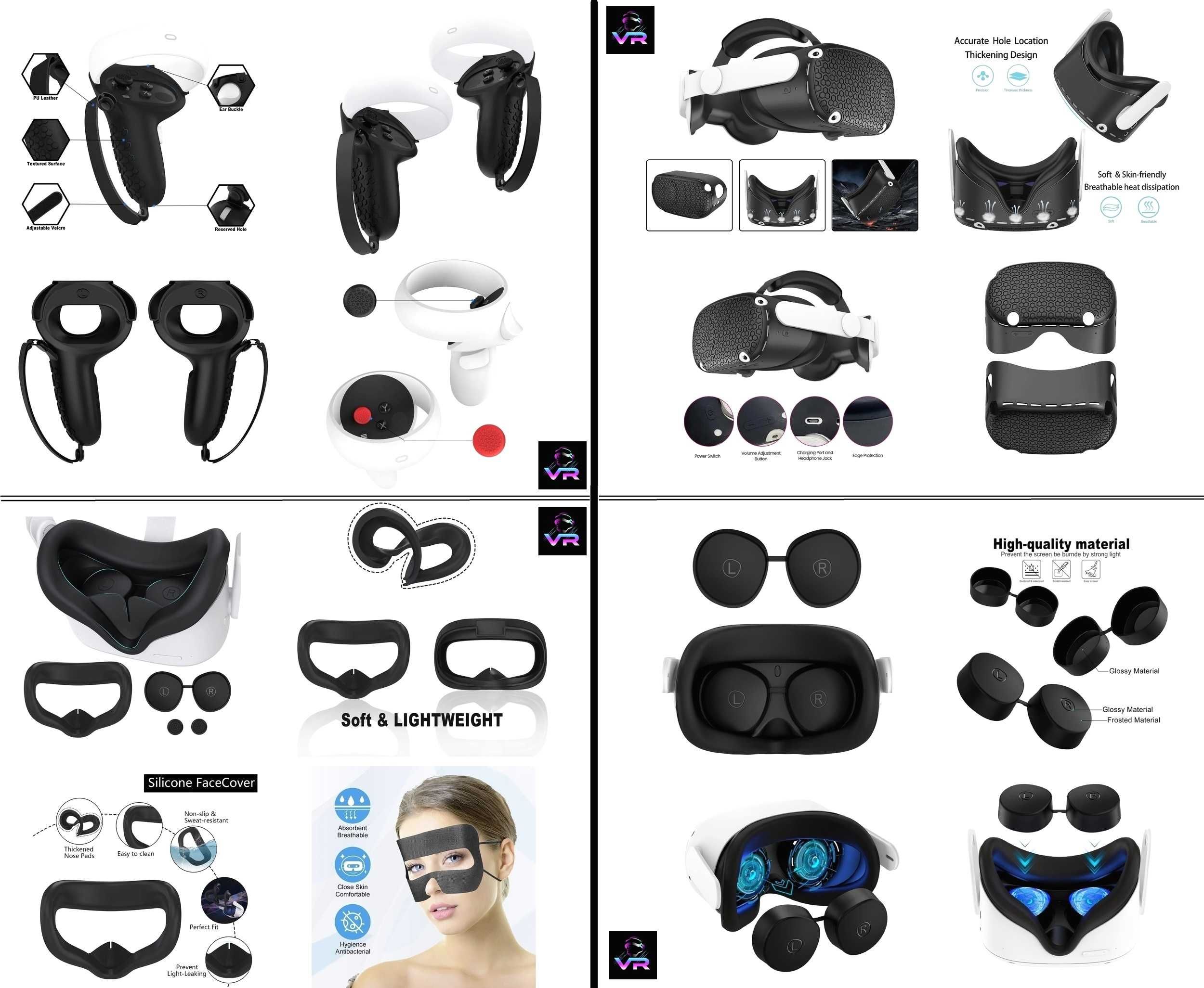 Oculus Quest 2 чохли (12-в-1) набір для захисту Meta