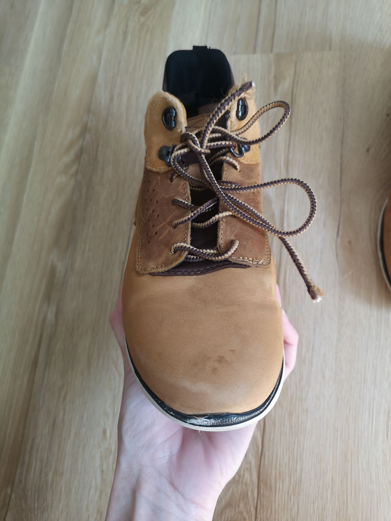 Timberland półbuty buty za kostkę zamszowe zamsz brązowe 37