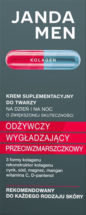 Janda Men Krem Do Twarzy Suplementacyjny Z Kolagenem Odżywczy 50 Ml