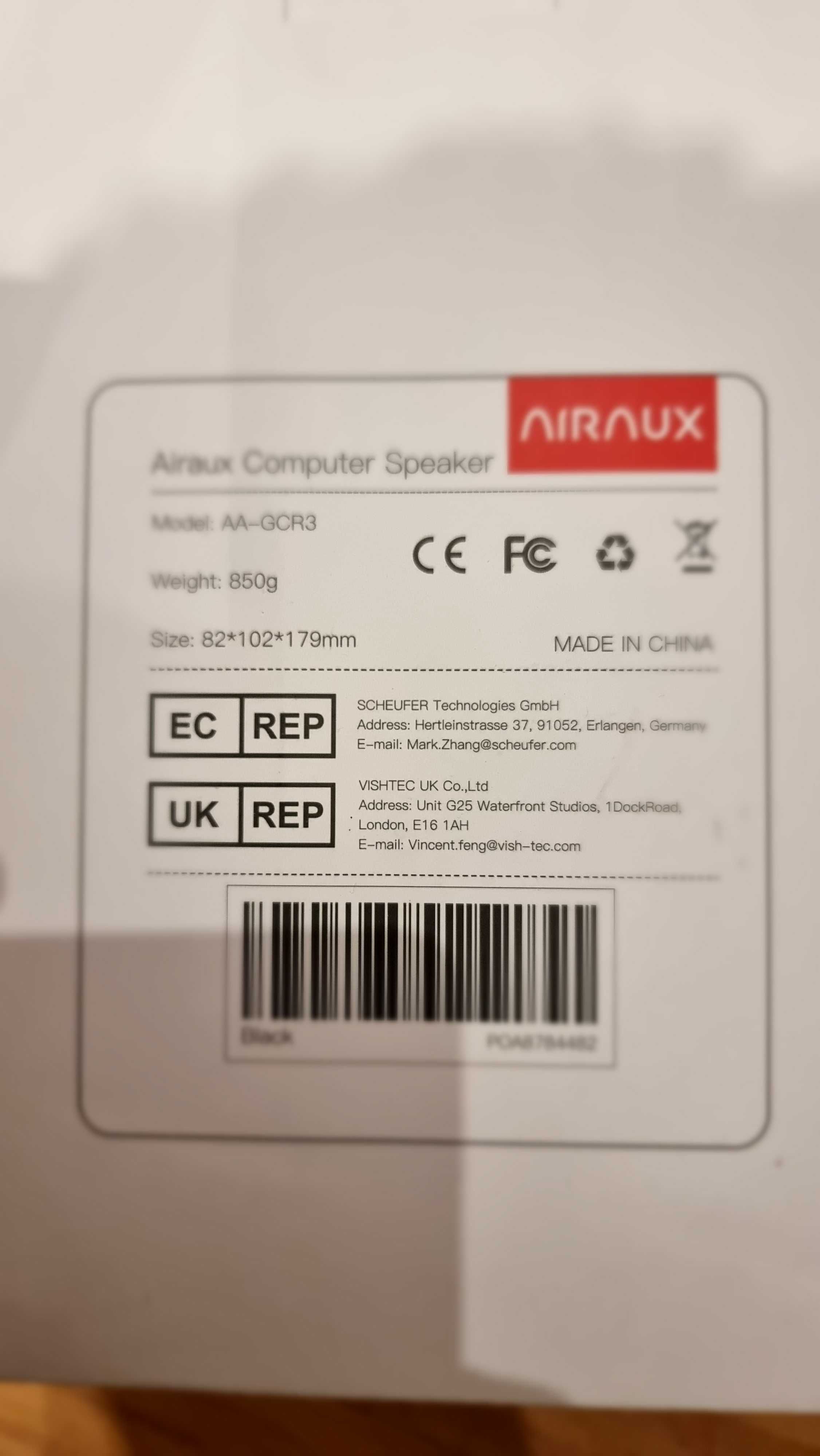 Nowe! Głośniki komputerowe LED RGB AirAux AA-GCR3