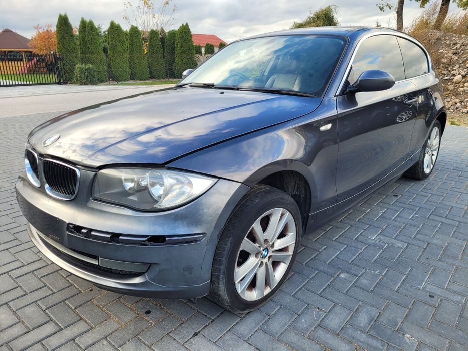 BMW e81 Anglik Brak silnika 123d skóra sparkling graphite A22 drift