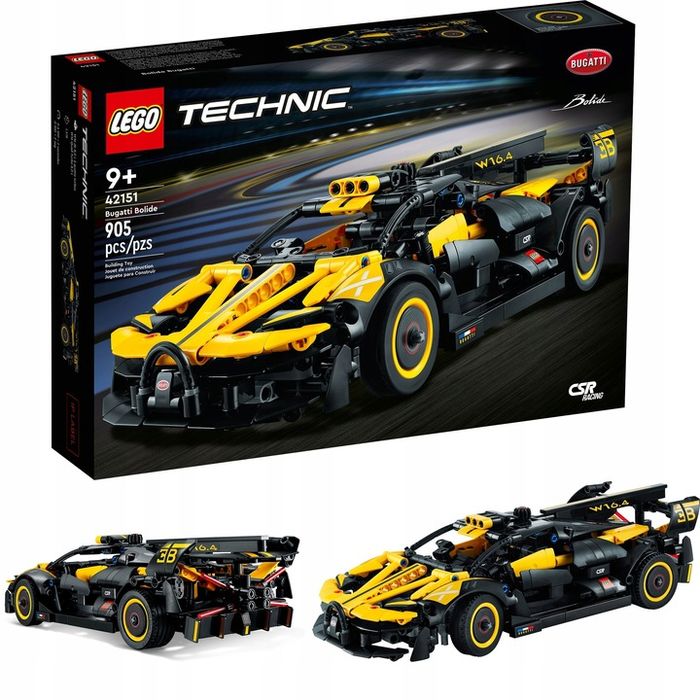 Lego Technic Bugatti Bolide 42151 Samochód Wyścigowy Lego Zestaw Preze