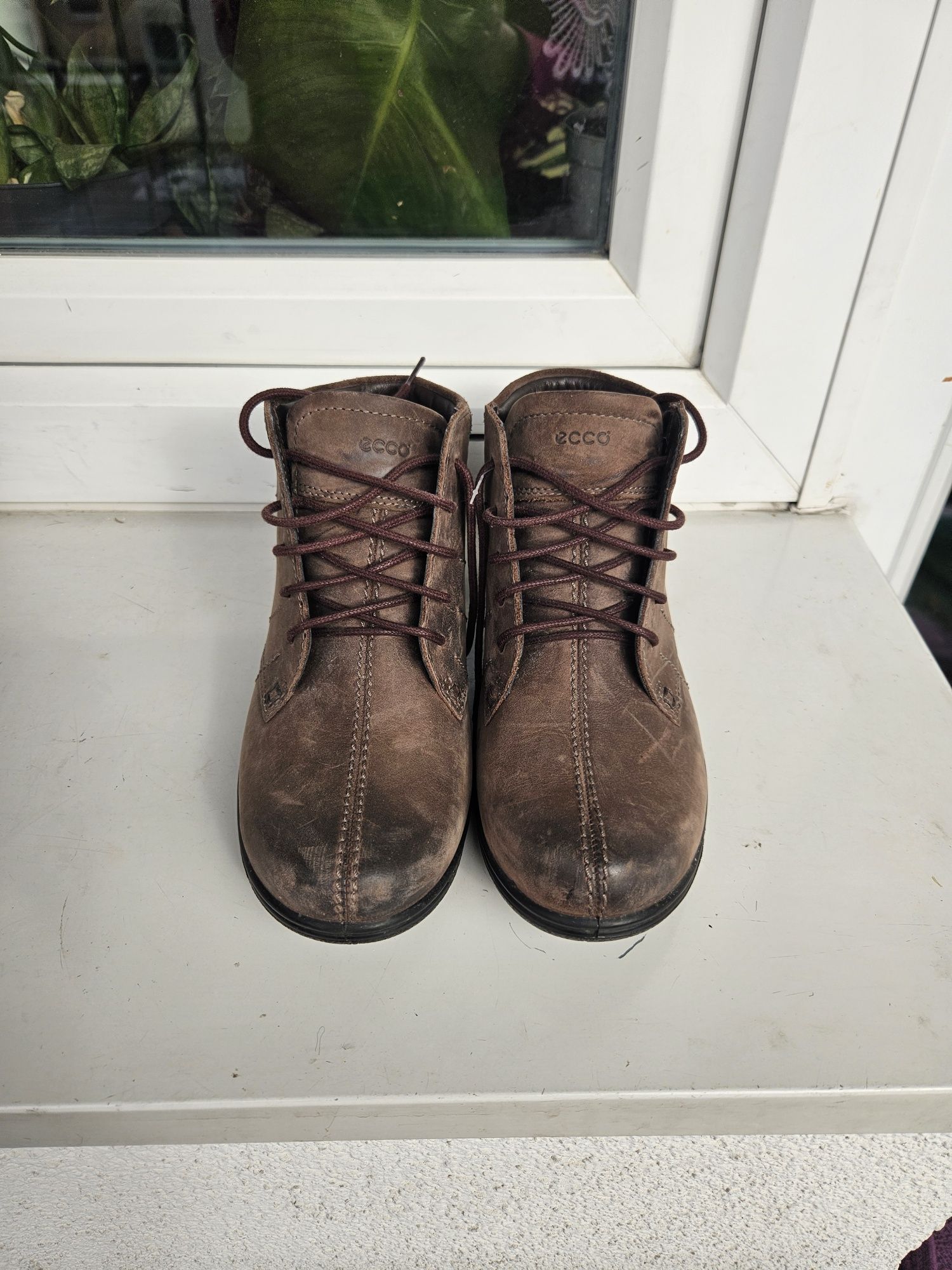 Botki skórzane Ecco roz 37