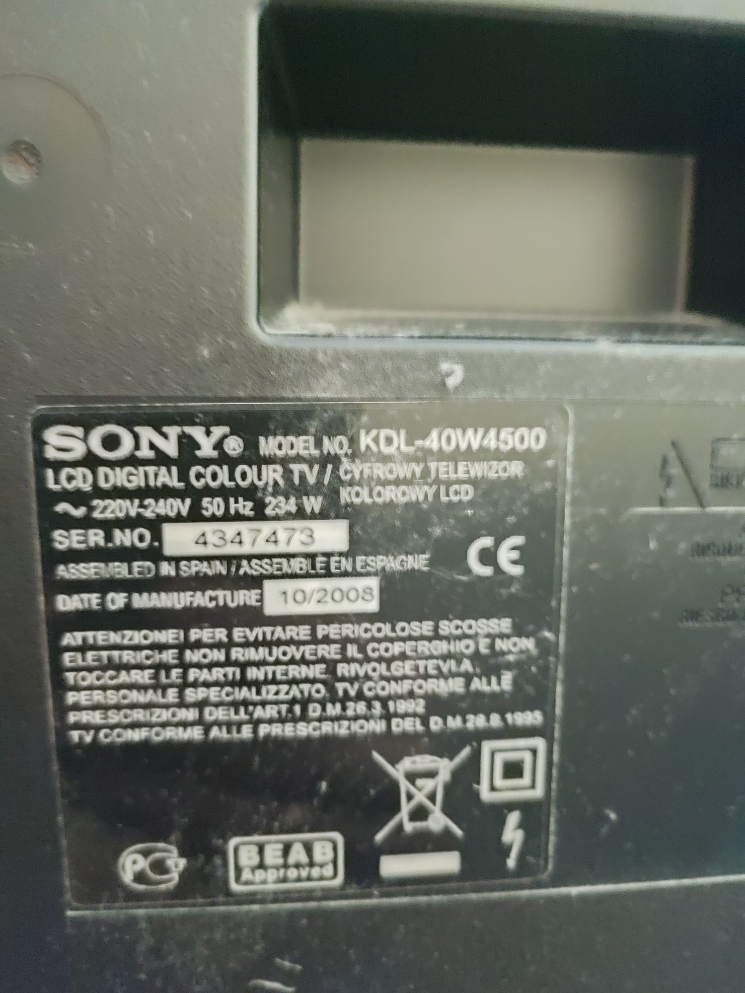 Telewizor Sony Bravia 40 cali