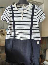 H&M piżamka rampers na lato marynarz rozmiar 98
