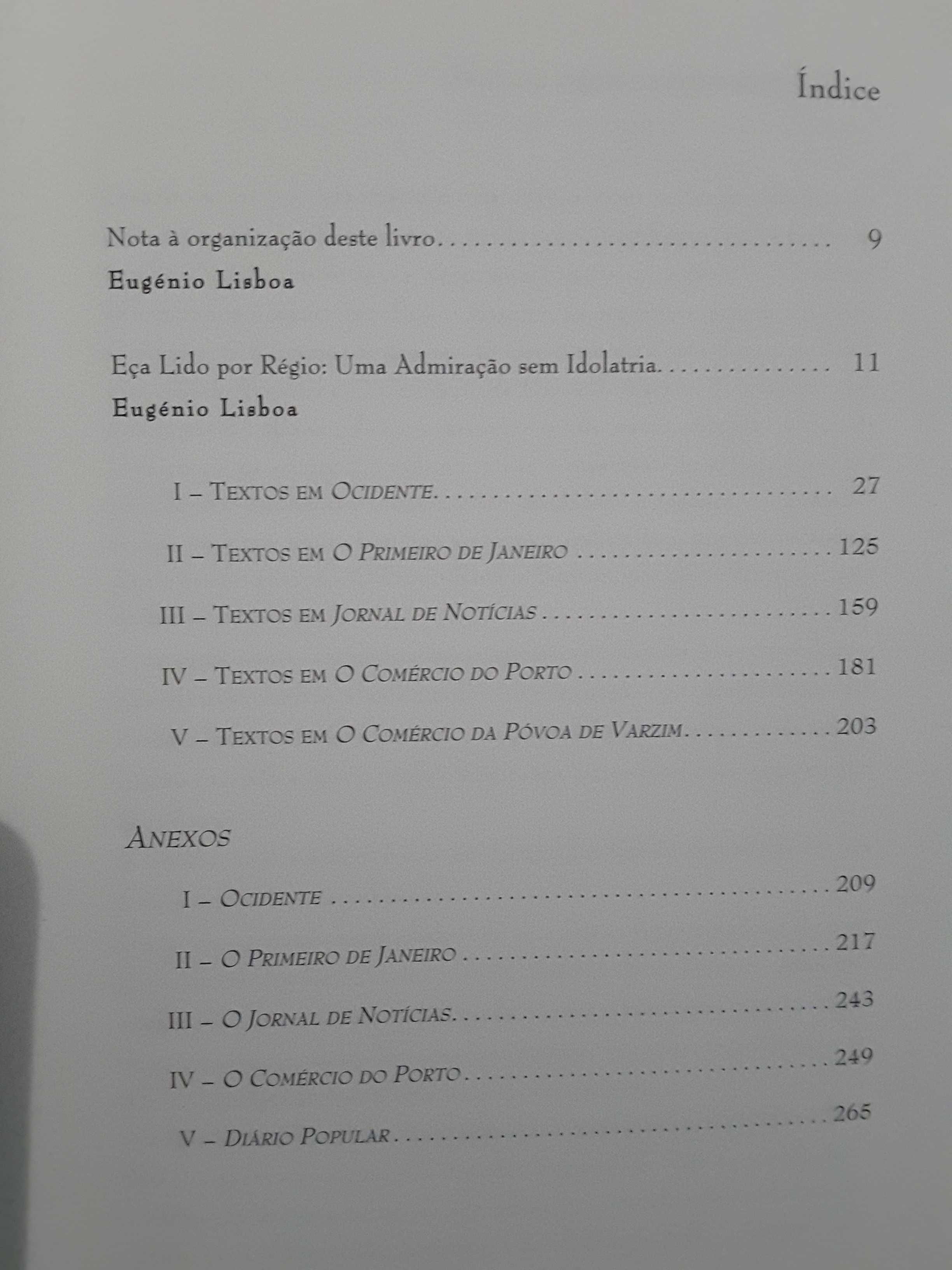 R. Brandão-Teixeira de Pascoaes / Eça Visto por Régio