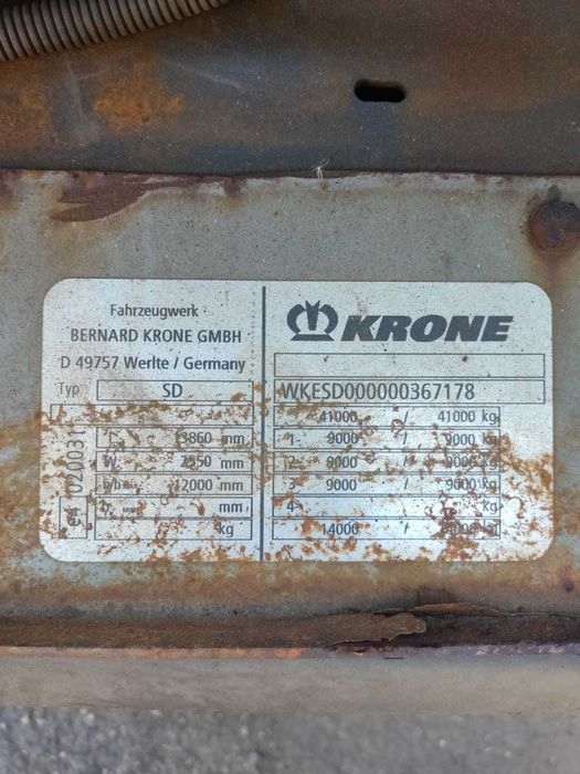 Naczepa skrzynia dłużyca do złomu gruzu