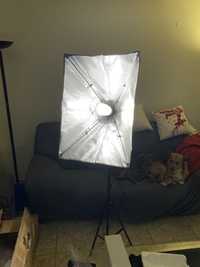 Soft box ombar + lampada 135 W, 5500 K