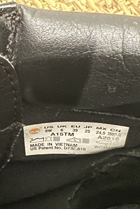 Czarne buty Timberland 39