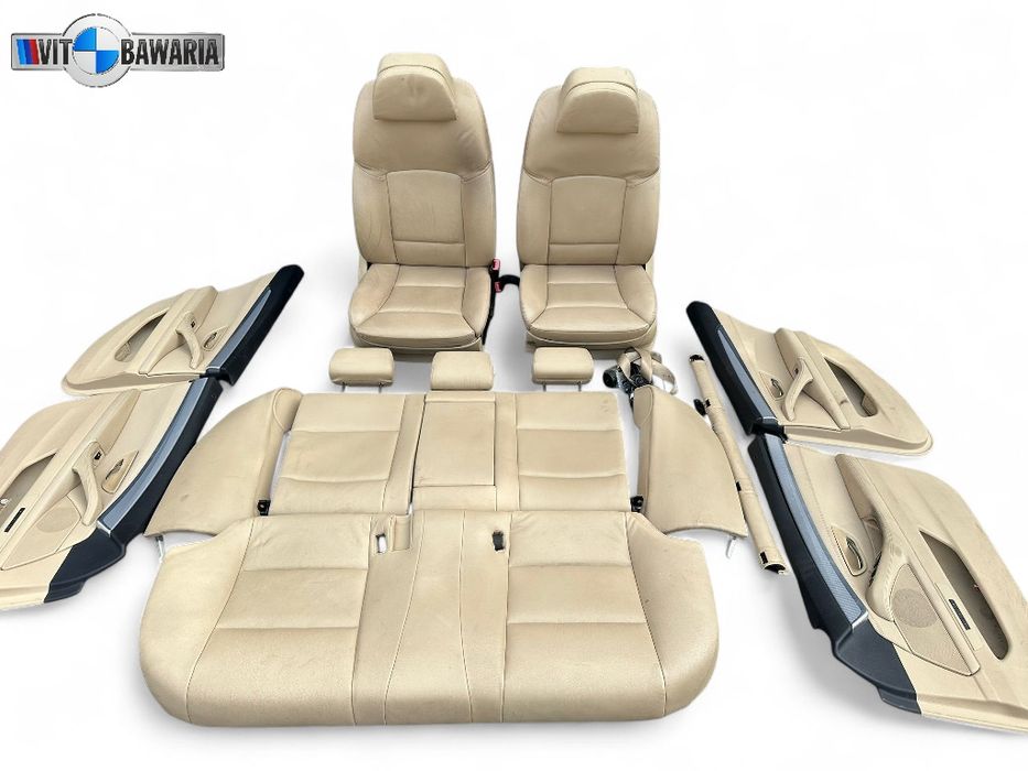 Fotele/ kanapa KOMFORTY BMW F10 zestaw komplet beżowe